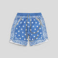 Rhude Paisley Deck Shorts in Blue