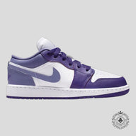 Air Jordan 1 Low Court Purple White Dusty Amethyst (GS)