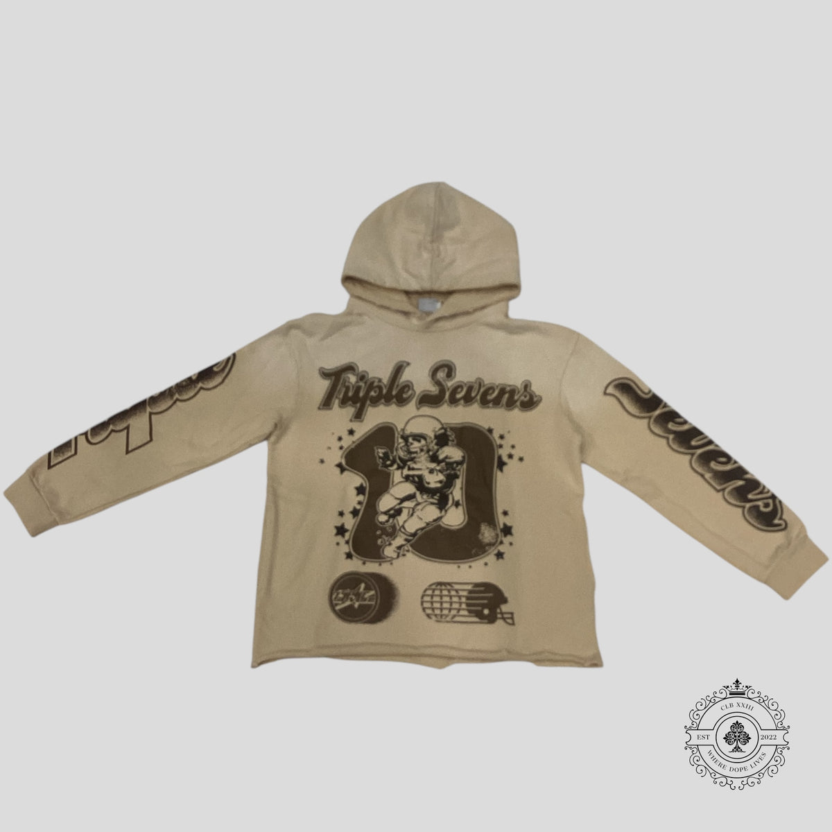 Triple Sevens All Star Hoodie in Cream