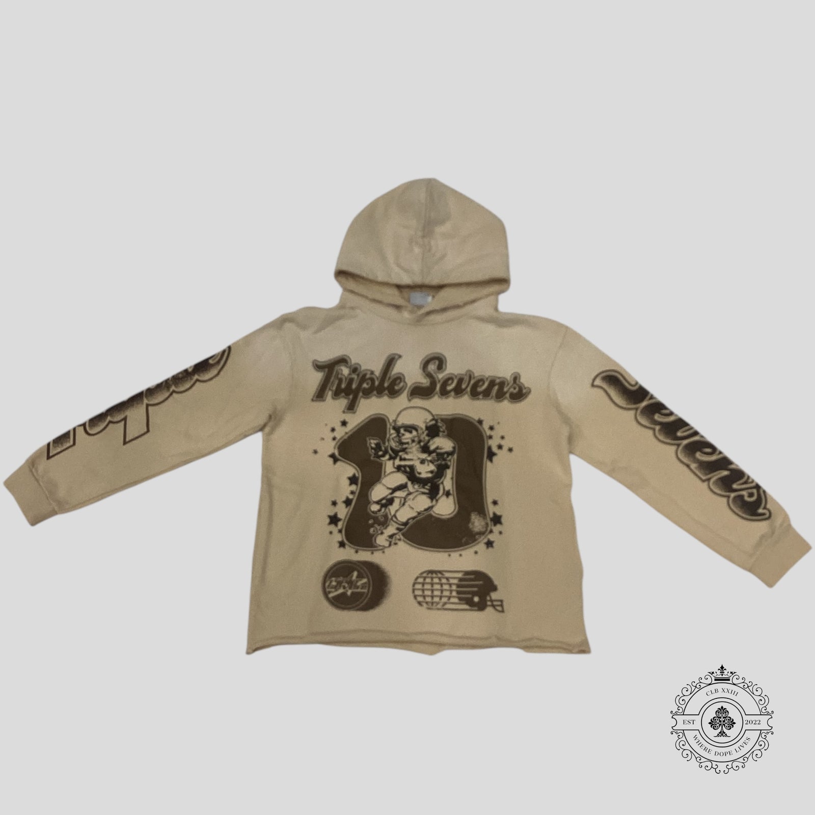 Triple Sevens All Star Hoodie in Cream