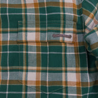 Chrome Hearts Padded Flannel Shirt in Green / Pink