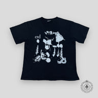 Enfants Riches Déprimés Cellophane T-Shirt in Faded Black
