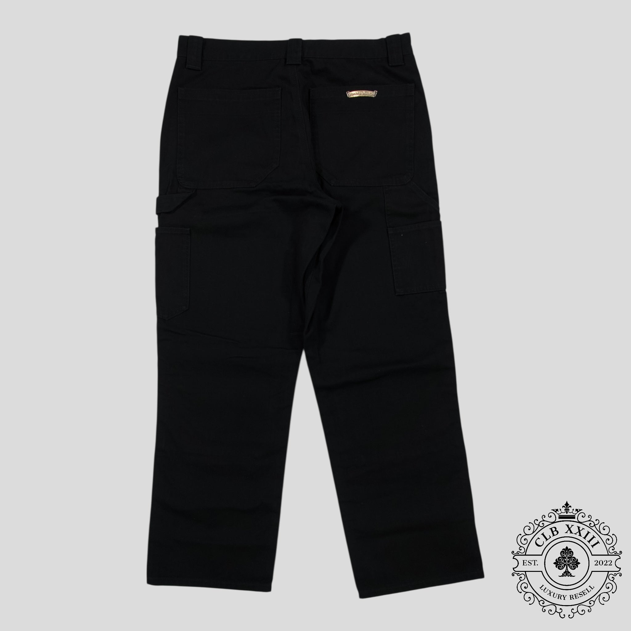 Chrome Hearts Double Knee Carpenter Pants in Black