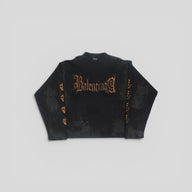 Balenciaga Heavy Metal Long Sleeve Tee in Black