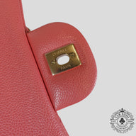 Chanel Caviar Leather Jumbo Quilted Flap Bag in Pink