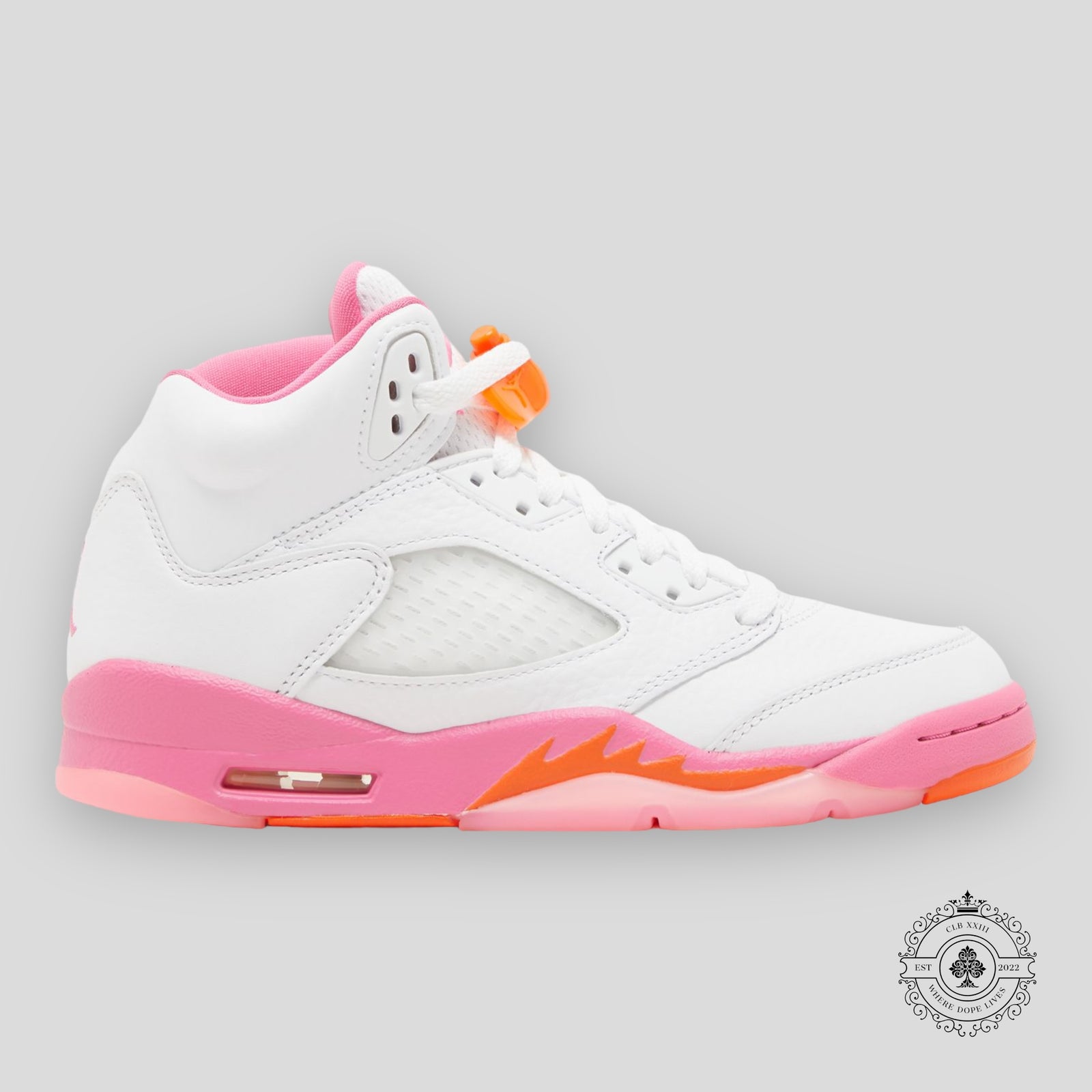 Air Jordan 5 Retro GS WNBA Pinksicle Safety Orange