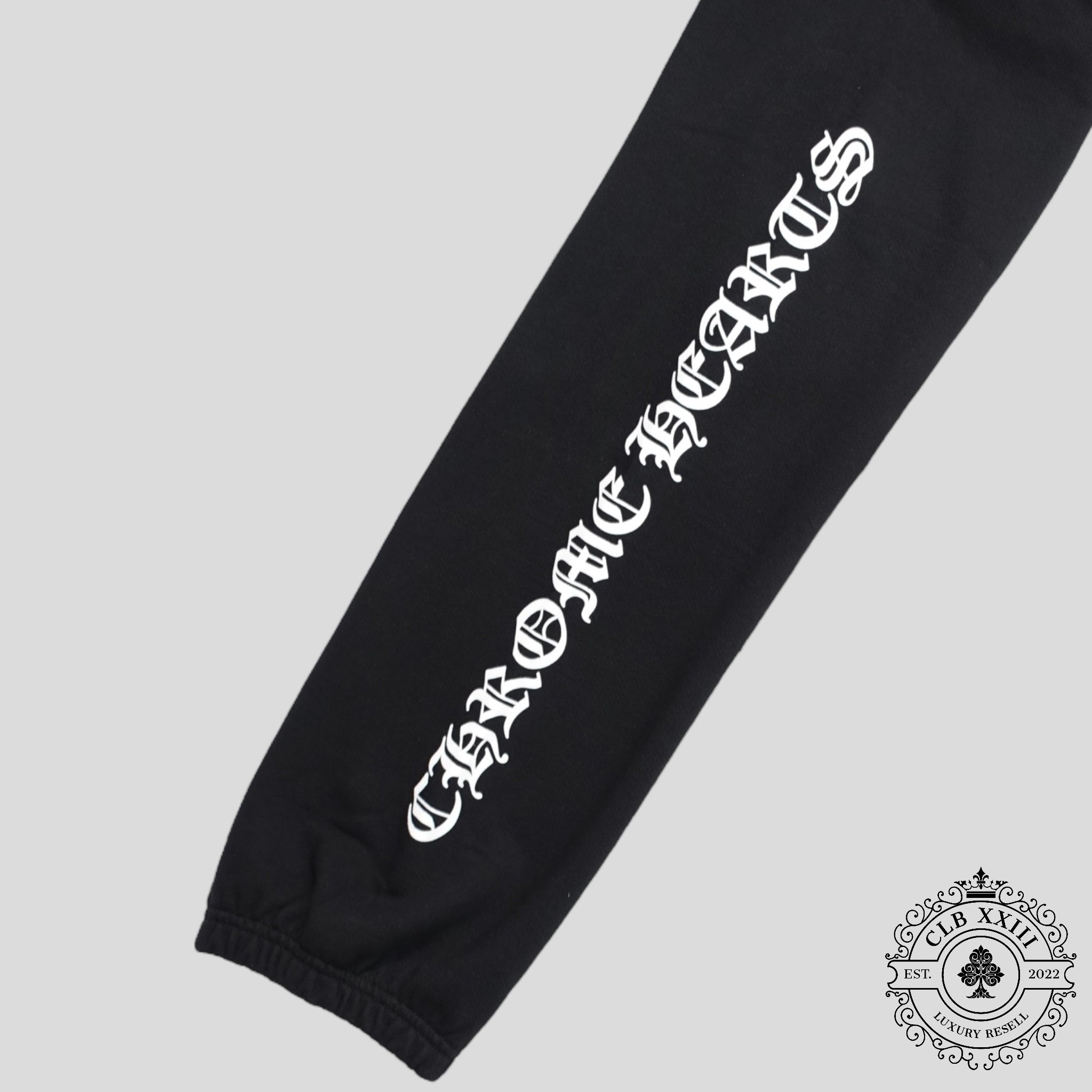 Chrome Hearts Scroll Logo Sweatpants in Black