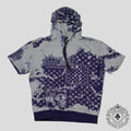 Louis Vuitton Monogram Bandana Short Sleeve Hoodie in Blue