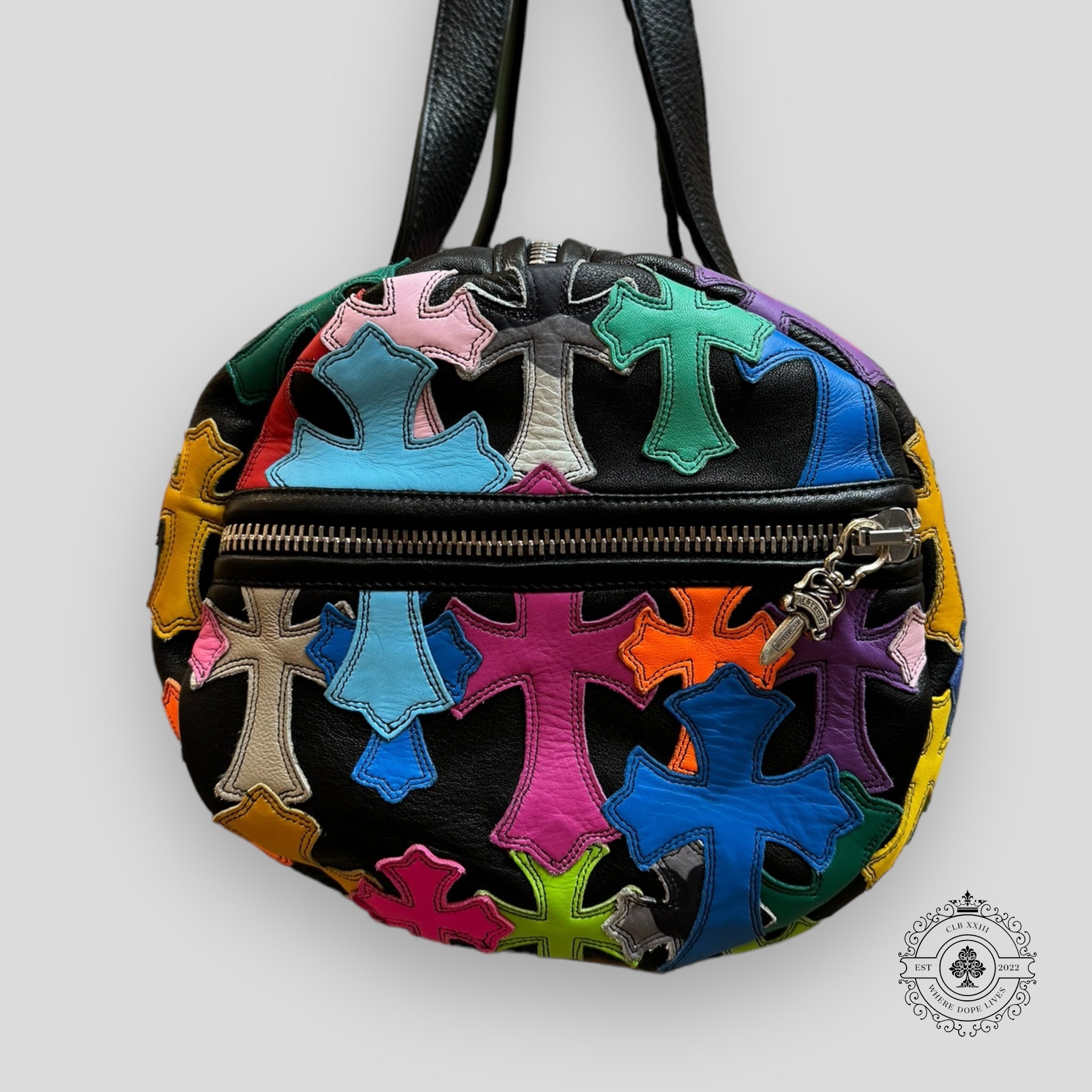 Chrome Hearts Multi-Color Cross Patch Mini Duffle Chrome Hearts Multi-Color Cross Patch Mini Duffle