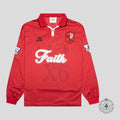 Saint Michael Faith Soccer Shirt in Red