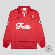 Saint Michael Faith Soccer Shirt in Red