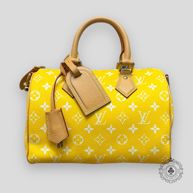 Louis Vuitton Speedy P9 Bandoulière Calfskin Bag, three-quarter view