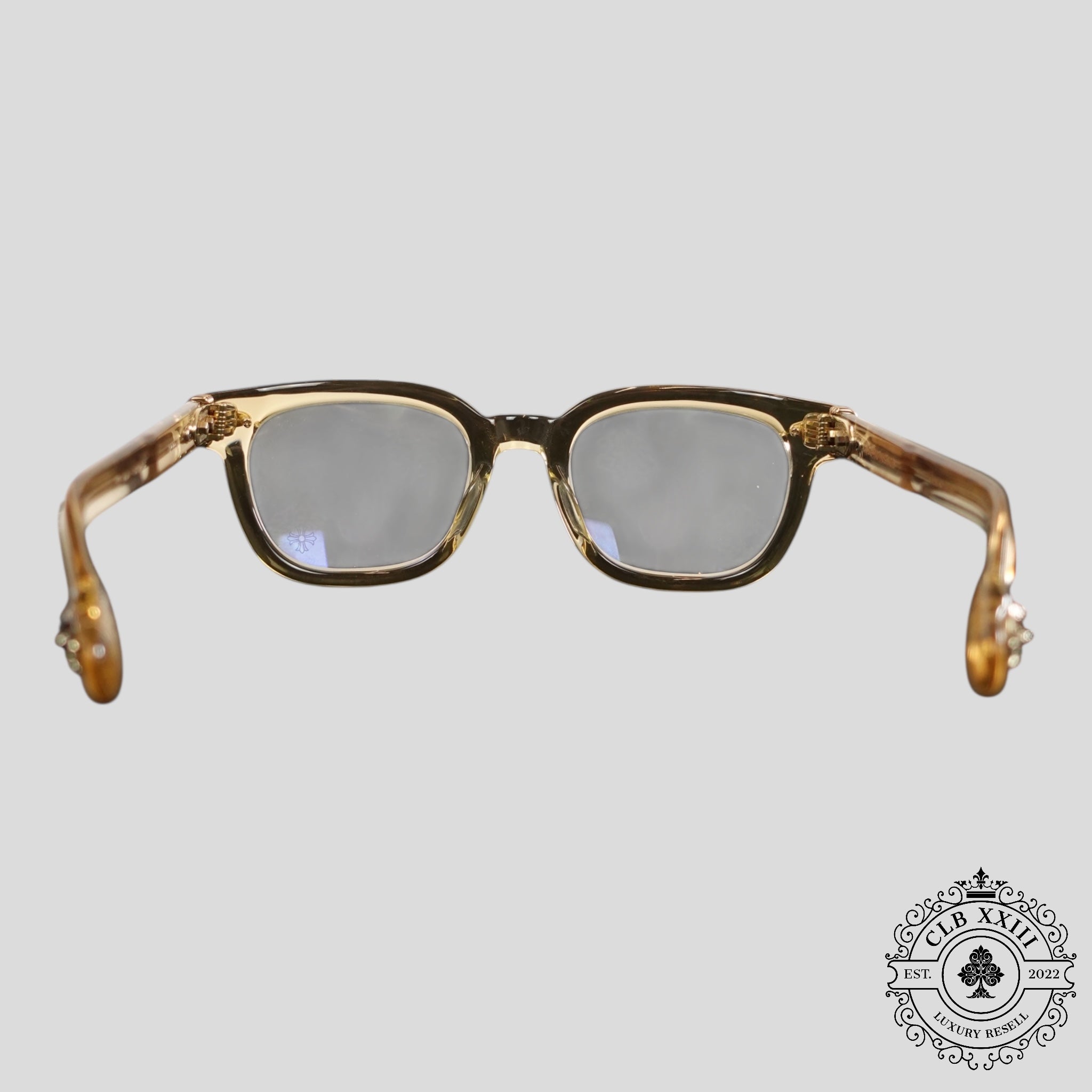 Chrome Hearts Drippin Glasses in Gold