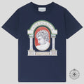 Casablanca La Medaille Tee in Navy