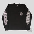 Chrome Hearts Miami Exclusive Horseshoe Logo Long Sleeve in Black