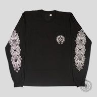 Chrome Hearts Miami Exclusive Horseshoe Logo Long Sleeve in Black