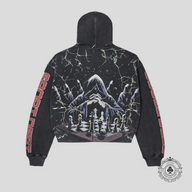 Vale Mastermind Zip Up Hoodie in Black