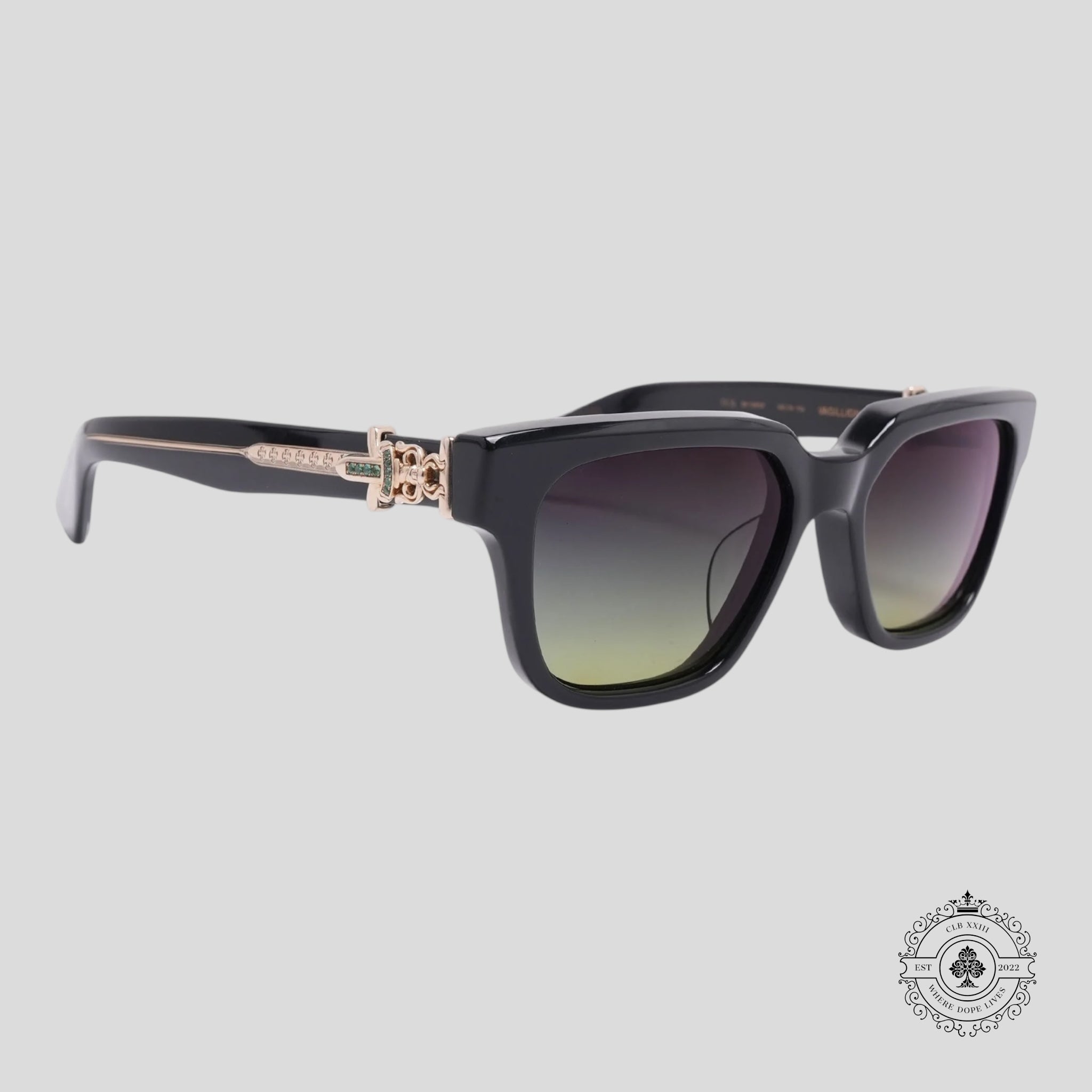 Chrome Hearts Emerald Vagillionaire II Sunglasses