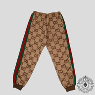 Gucci Jumbo Jacquard Track Pants in Brown