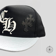Chrome Hearts Cross Patch Hat in Black Grey