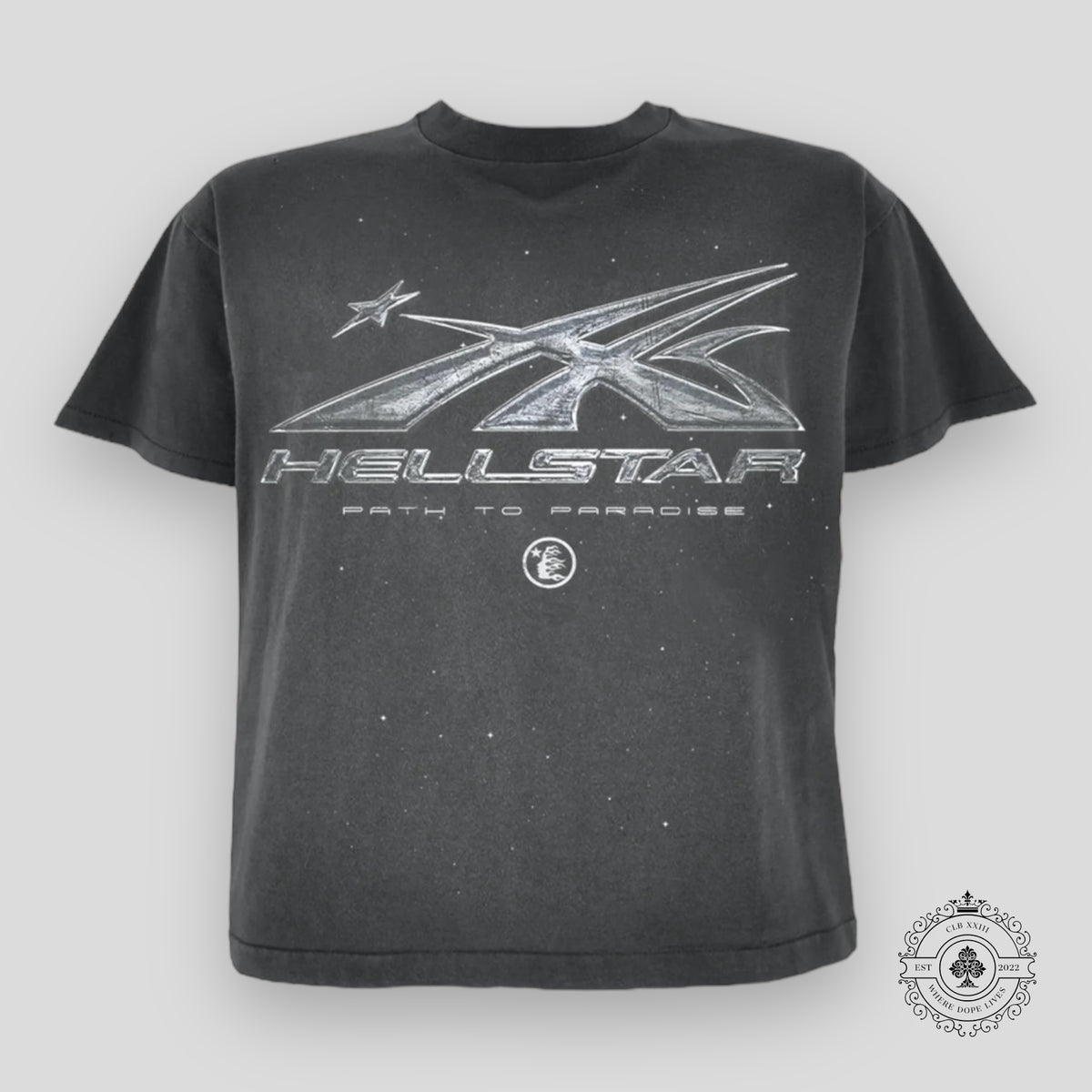 Hellstar Chrome Logo T-Shirt in Black