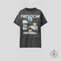 Saint Michael Freedom Tee in Washed Black