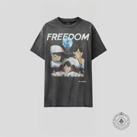 Saint Michael Freedom Tee in Washed Black