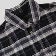 Chrome Hearts Padded Flannel Shirt in Black/White