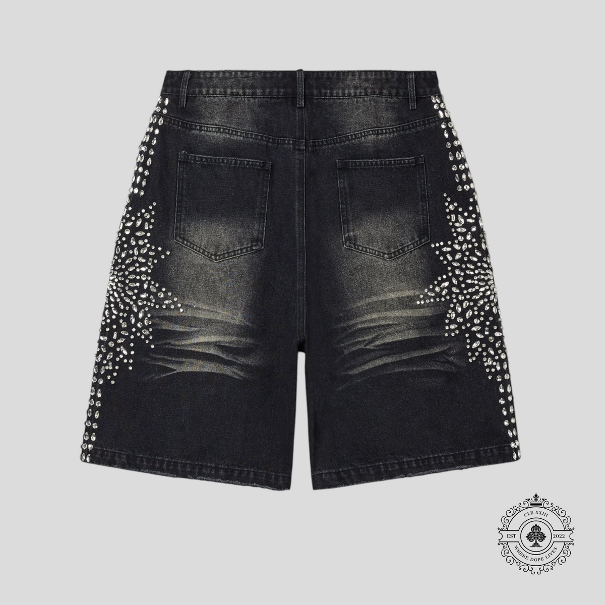 Vale Forever Siren Shorts in Black Wash