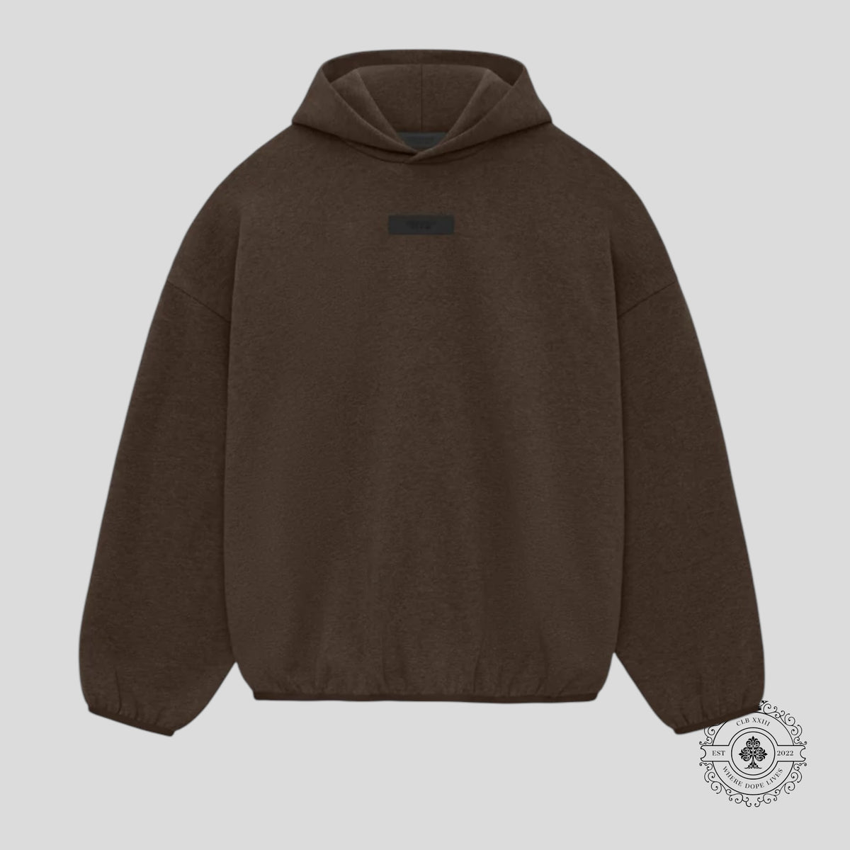 Fear Of God Essentials Hoodie in Heather Wood