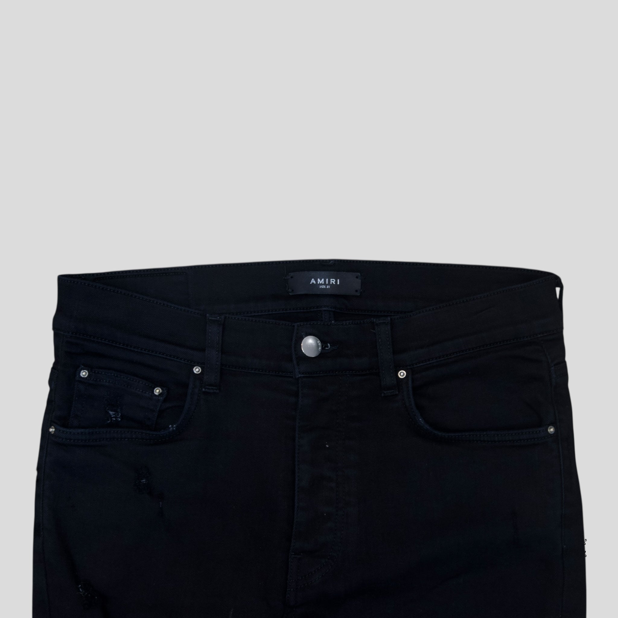 Amiri MX1 Bandana Patch Jean in Black