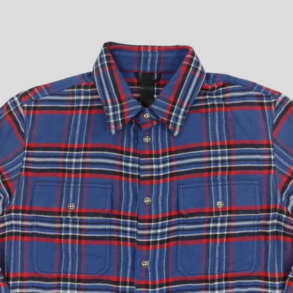 Chrome Hearts Work Dog Flannel in Blue