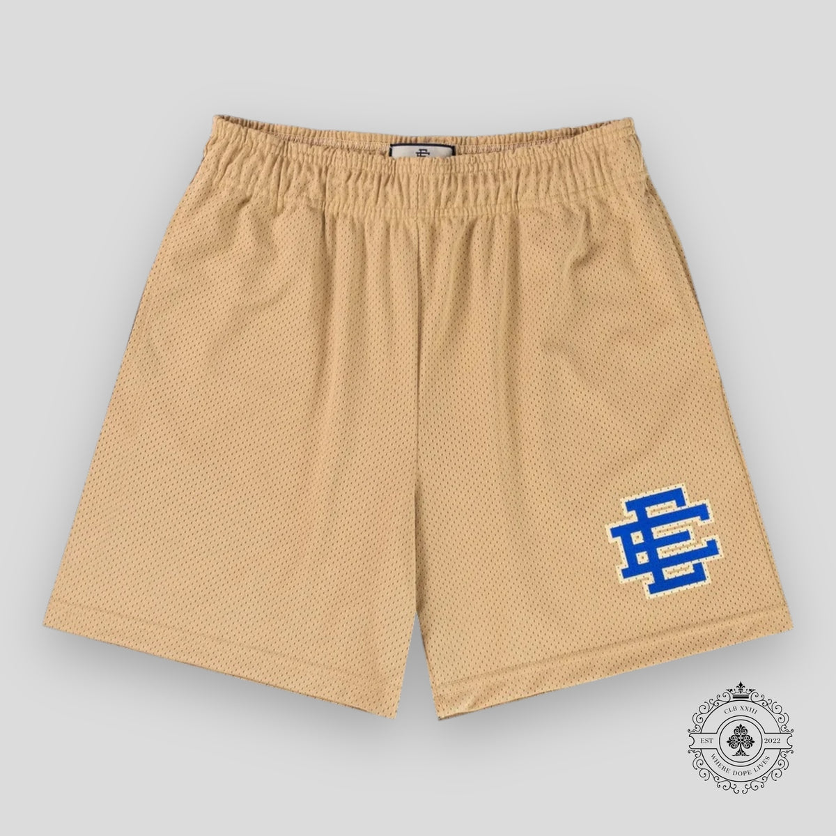 Eric Emanuel EE Basic Shorts in Vegas Gold / Royal Blue