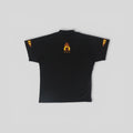 Balenciaga Flame Logo Tee in Black