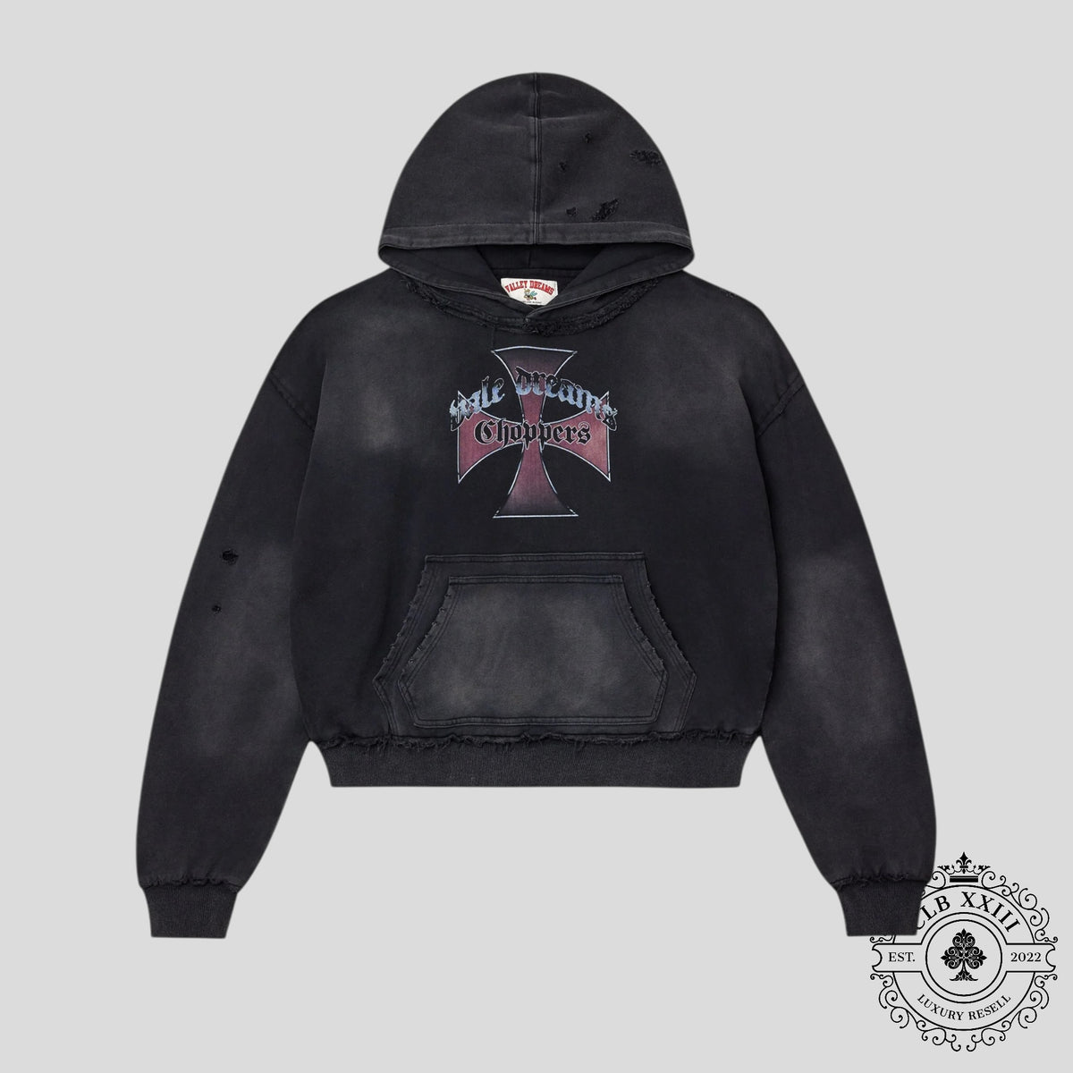 Vale Chopper Hoodie in Black