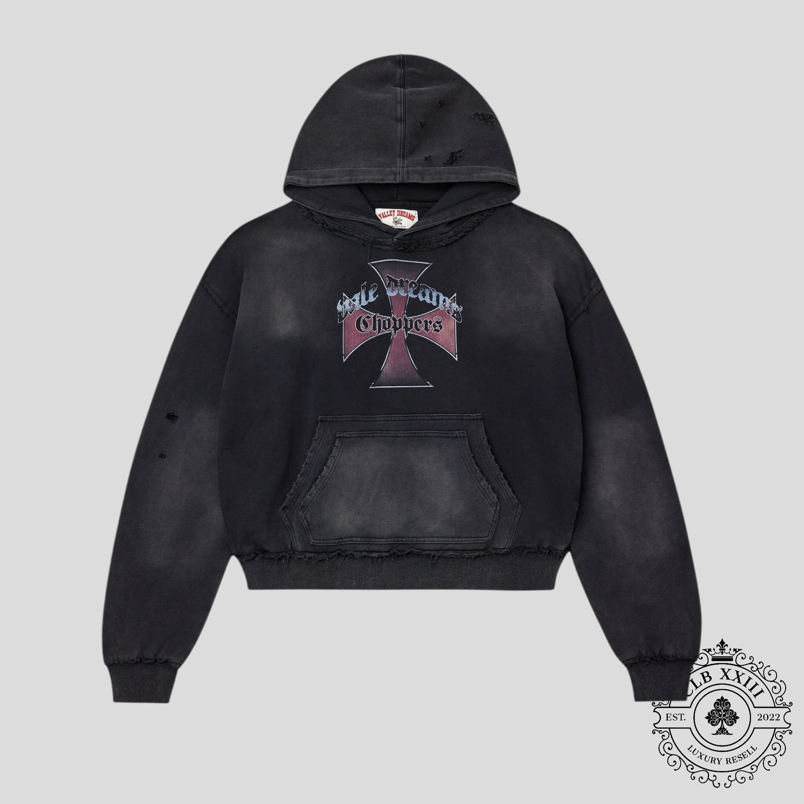Vale Chopper Hoodie in Black