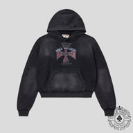 Vale Chopper Hoodie in Black