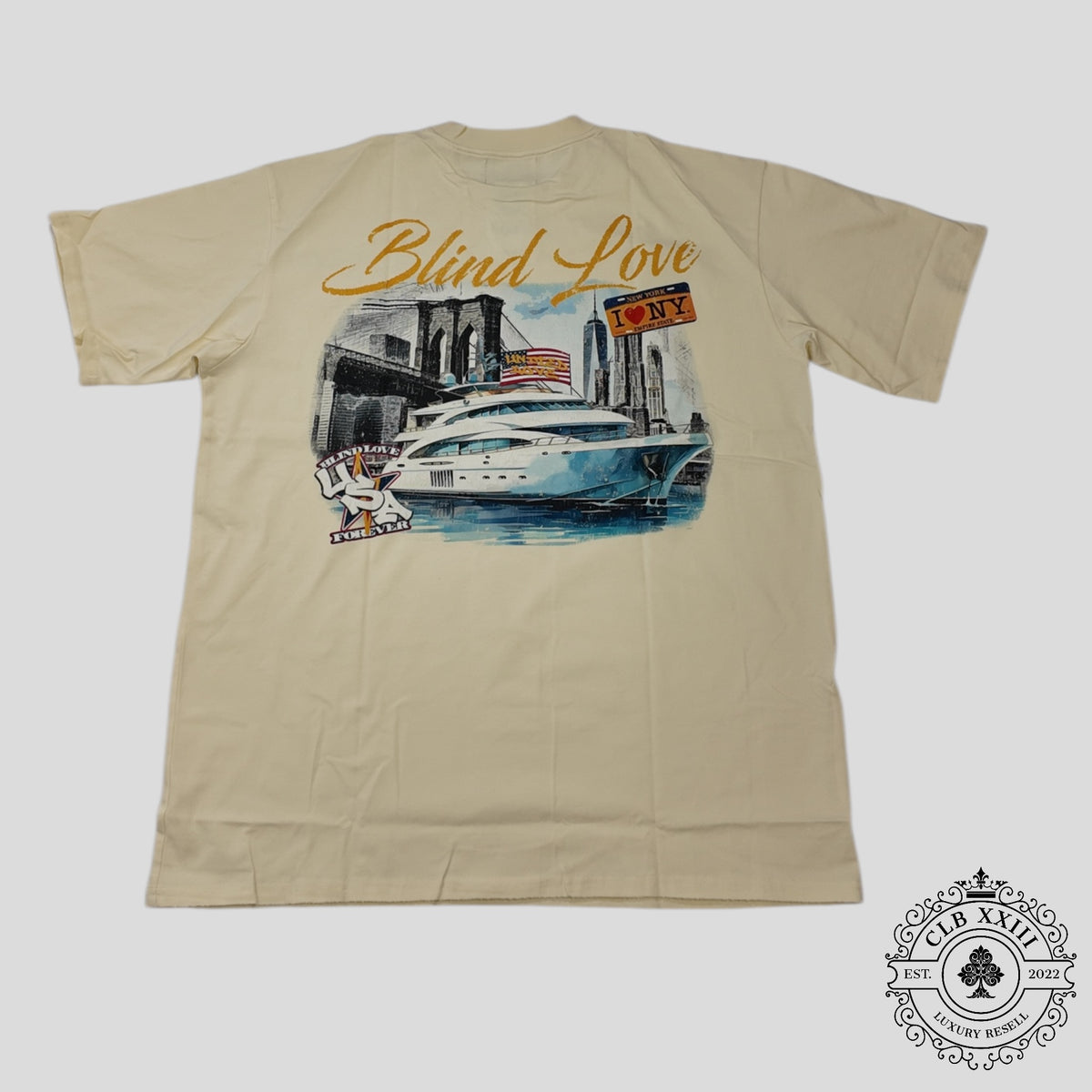 Blind Love United Love V2 Tee in Cream