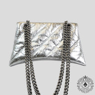 Balenciaga Crush Small Chain Bag in Silver