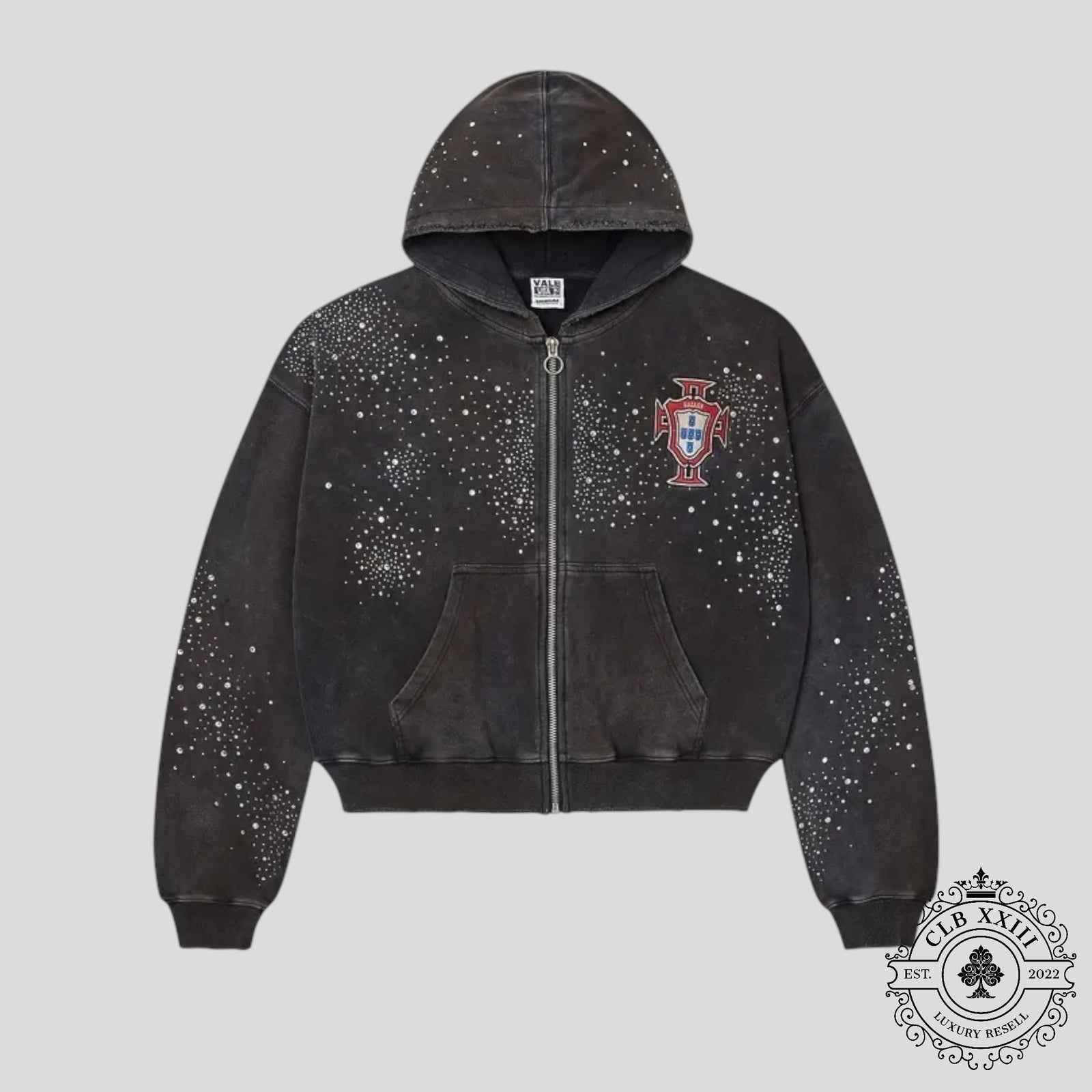 Vale Forever Pluto Clustered Zip Up in Black