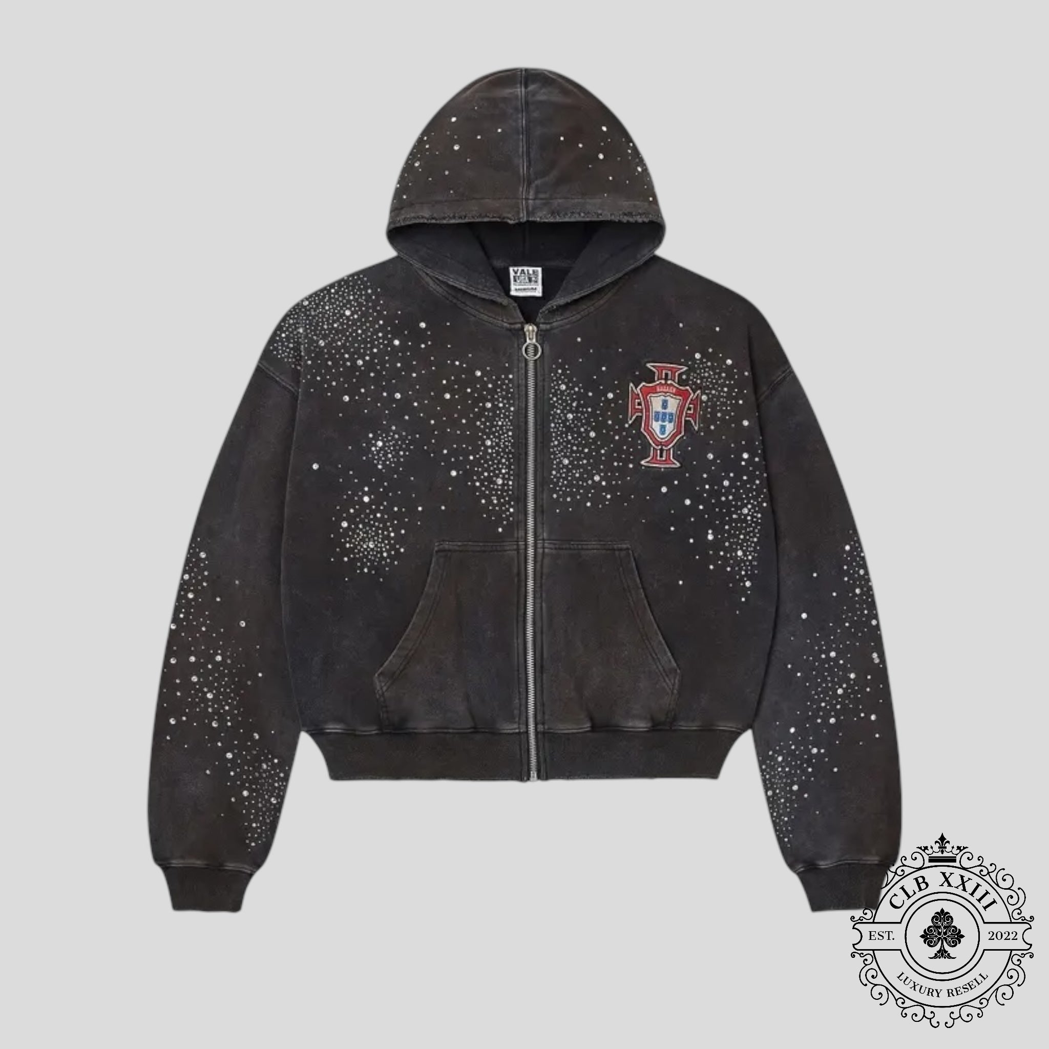 Vale Forever Pluto Clustered Zip Up in Black