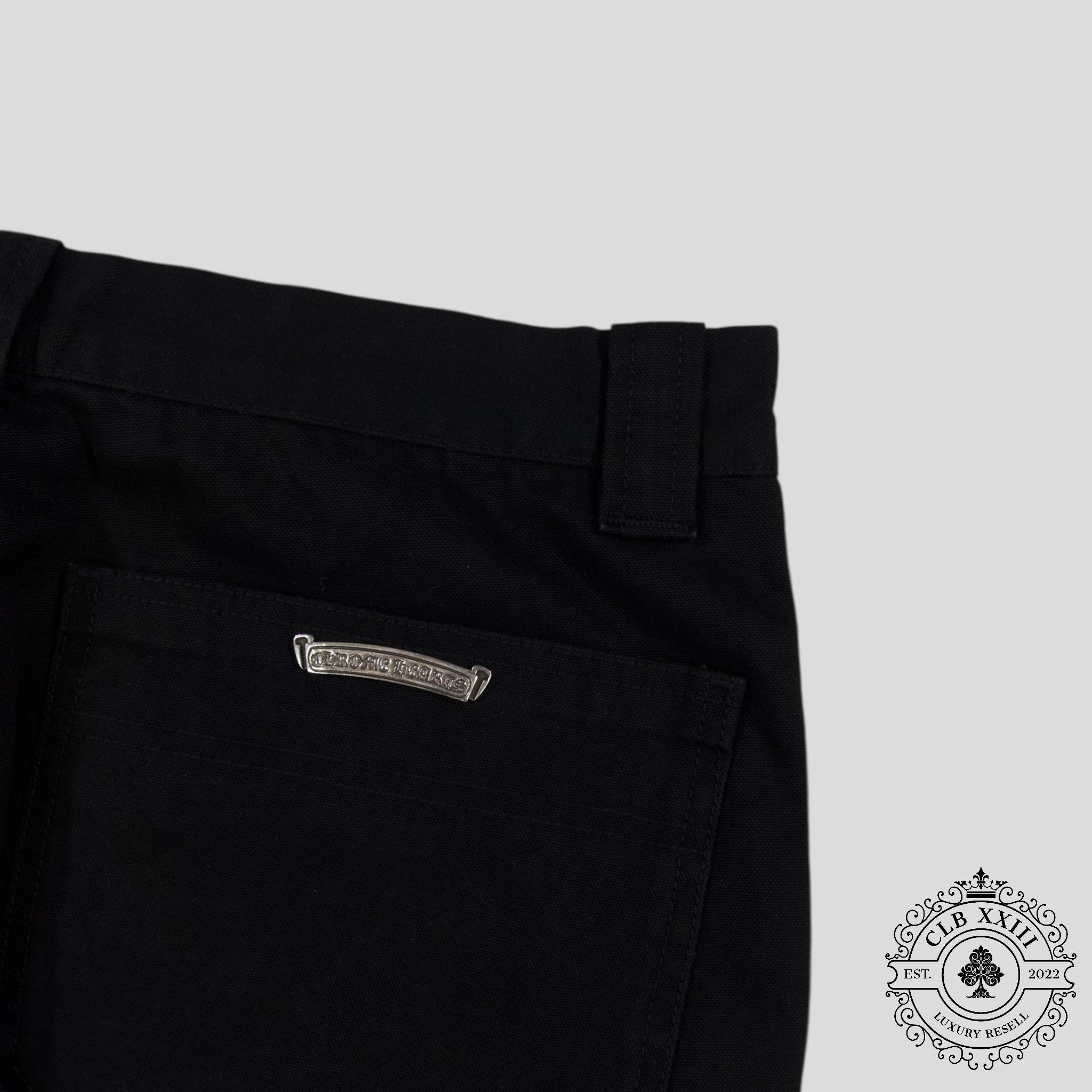 Chrome Hearts Double Knee Carpenter Pants in Black