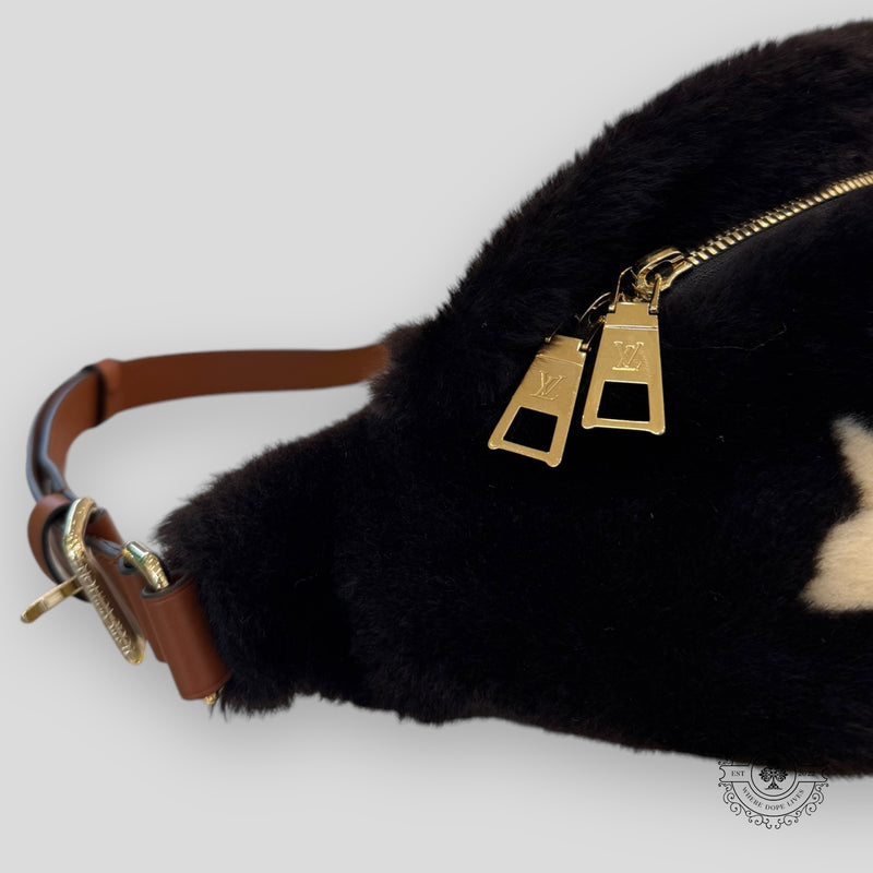 Louis Vuitton Chocolate Shearling Bumbag