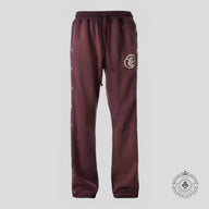 Hellstar Mirror Face Sweatpants in Burgundy