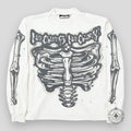 Hellstar Airbrushed Bones Longsleeve in White