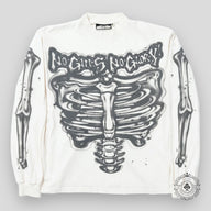 Hellstar Airbrushed Bones Longsleeve in White