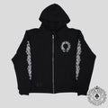Chrome Hearts Thermal Lined Horseshoe Zip Up Hoodie