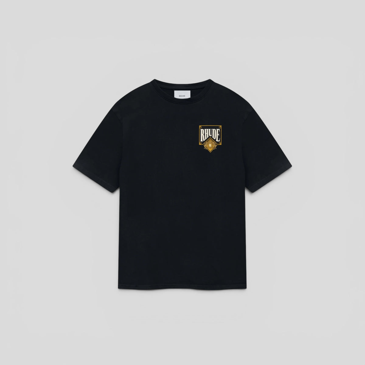Rhude Playing Card Tee Vintage Black & Yellow