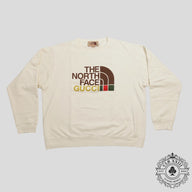 Gucci X The North Face Crewneck Sweater in Beige