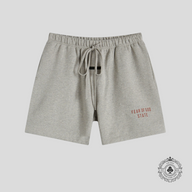 Fear Of God Essentials Fleece Soccer Shorts in Dark Heather